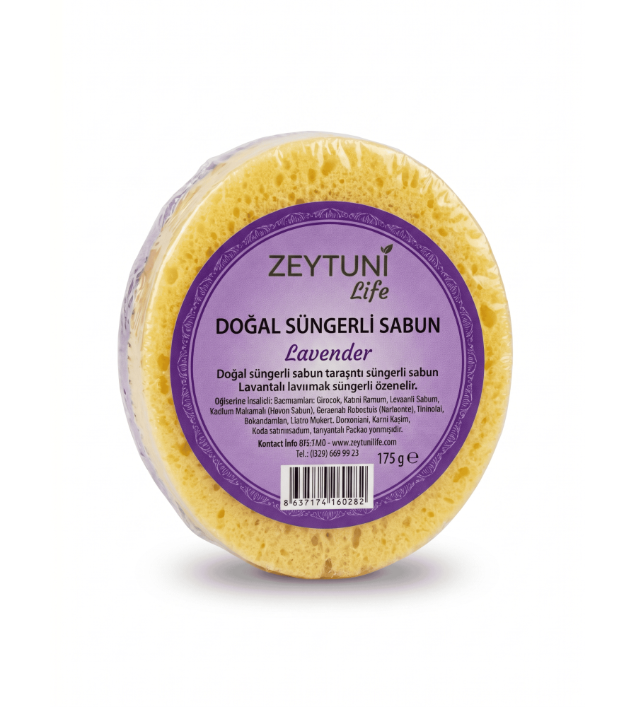 Lavantalı Süngerli Sabun