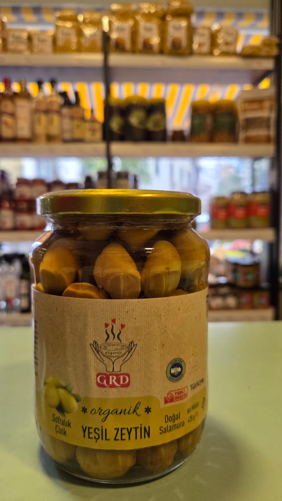 YEŞİL KIRMA ZEYTİN - 600 CC